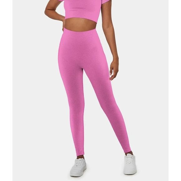 Halara Seamless Flow High Waisted Tummy control 7/8 Leggings Super Pink XS - Picture 1 of 5